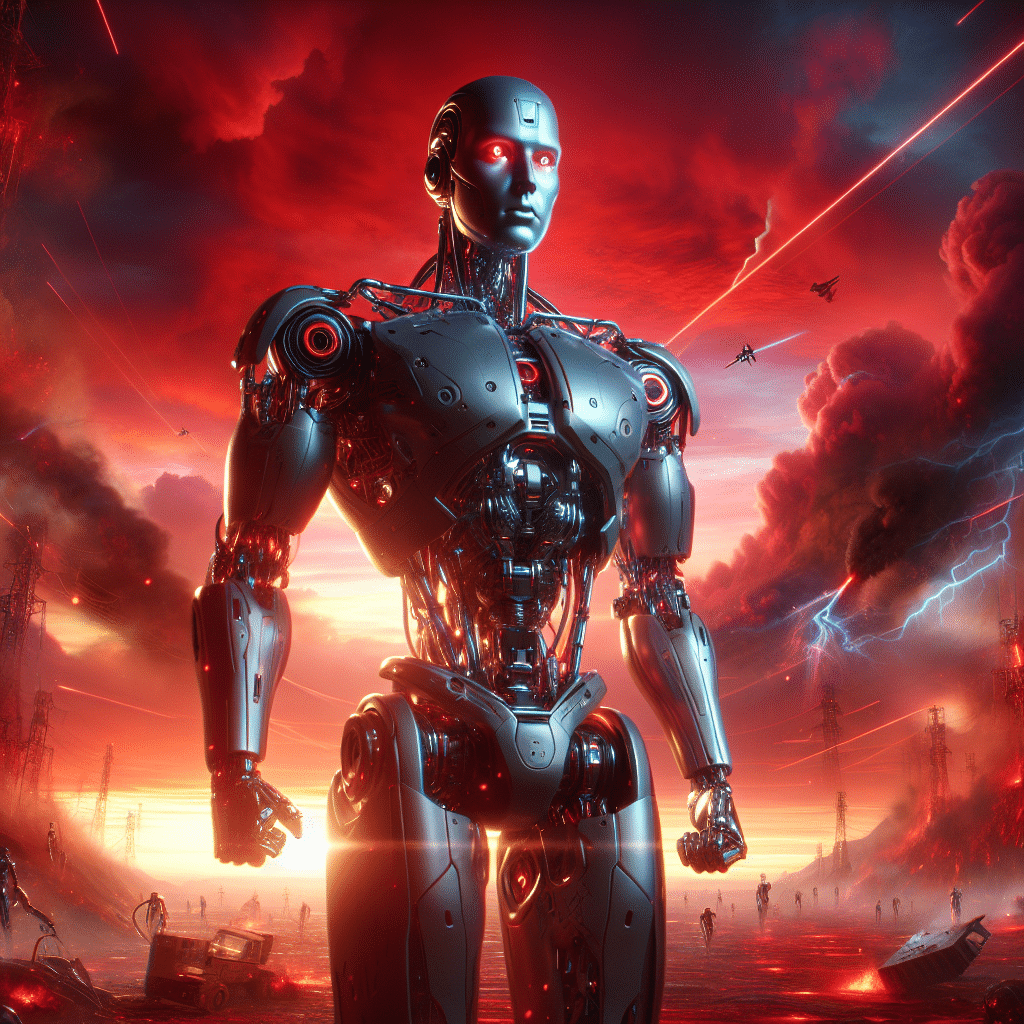 O T-800 de 'O Exterminador do Futuro' em um cenário pós-apocalíptico